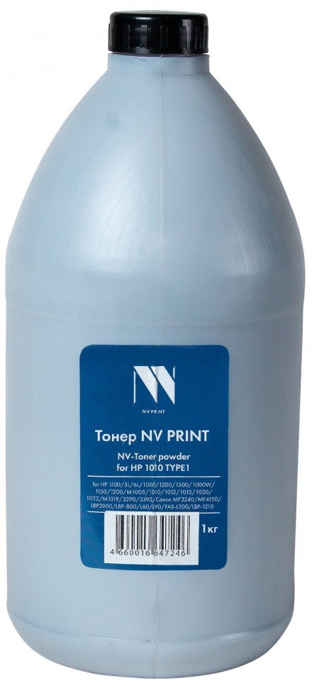 Тонер NV Print NV-HP1010-TYPE1-1KG для принтеров HP 1010 TYPE1, 1кг