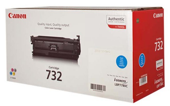 Canon 732C 6262B002 оригинальный картридж для принтера Canon LBP7780Cx cyan 6400 страниц