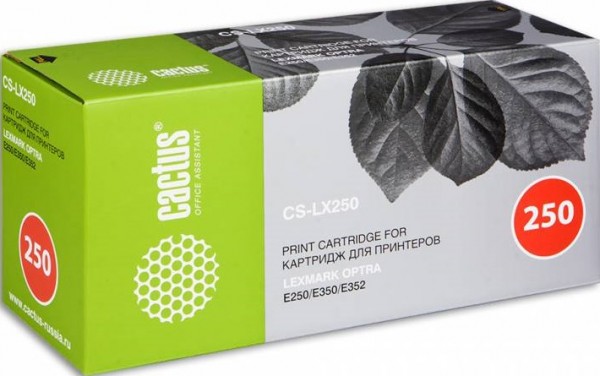 CS-LX250 Картридж Cactus для принтеров Lexmark Optra E250/E350/E352 черный (3 500 стр.)