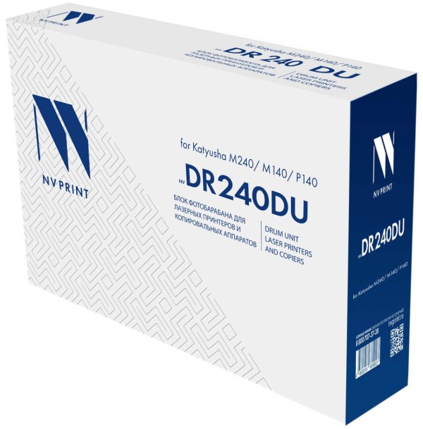 Блок фотобарабана NV Print DR240 (NV-DR240DU) для Катюша P140/ M140/ M240, чёрный, 30000 стр.