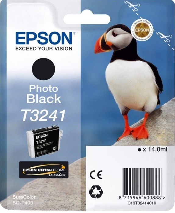 C13T32414010 Картридж Epson черный фото для SC-P400 (cons ink)