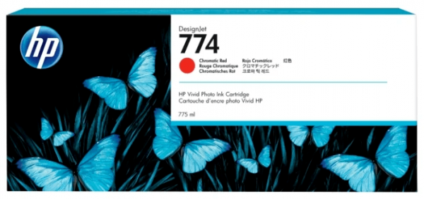 Картридж оригинальный HP 774 (P2W02A) для HP DJ Z6810, красный, 775 мл.
