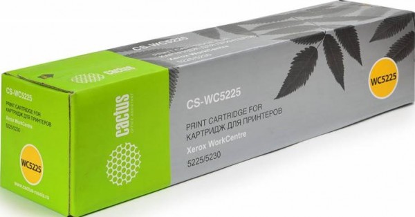 106R01305 Картридж Cactus CS-WC5225 для принтеров Xerox 5225/5230 черный (30 000 стр.)
