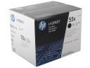 Картридж HP CE255XD (55X) оригинальный для принтера HP LaserJet P3010/ P3015d/ P3015dn/ P3015n/ P3015x black, двойная упаковка 2*12500 страниц
