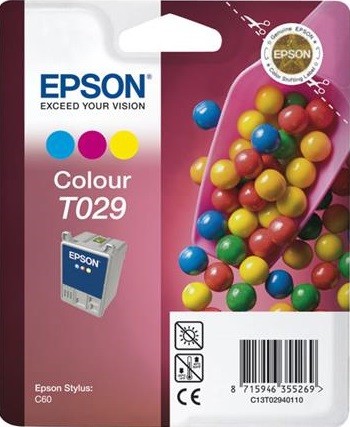 Картридж Epson C13T02940110 T029 в технологической упаковке 37ml цветной 420 копий